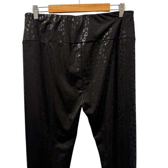 Shirley Legging Sz 3XL Black Leopard Print Leggings Polyester & Spandex - Picture 7 of 12